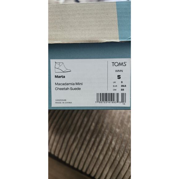 Woman's Boots TOMS Marta Wedge Bootie Women’s 5 Cheetah Print - Picture 5 of 6